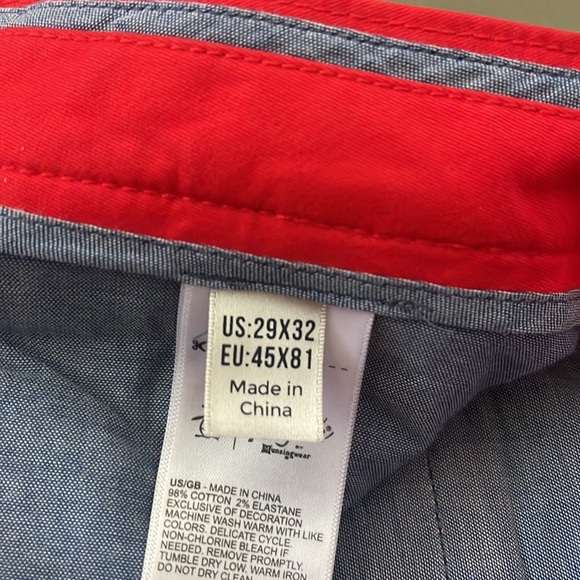 Original PENGUIN by Musingwear. SLIM red color size 29” JEANS - Picture 8 of 16